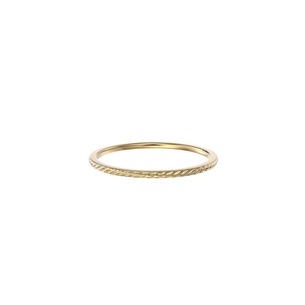 360 degree view of Twist Stackable Band (1mm)