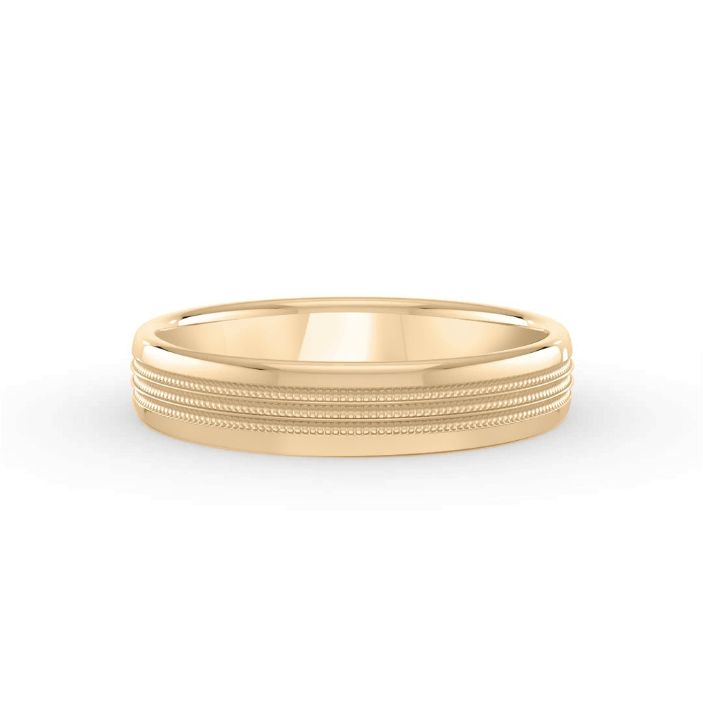360 degree view of Triple Milgrain Band (4mm)