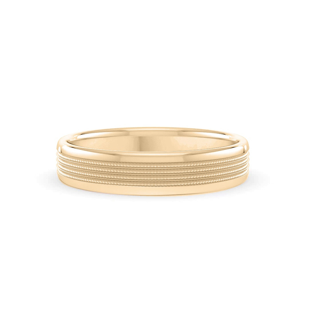 360 degree view of Quad Milgrain Band (6mm)