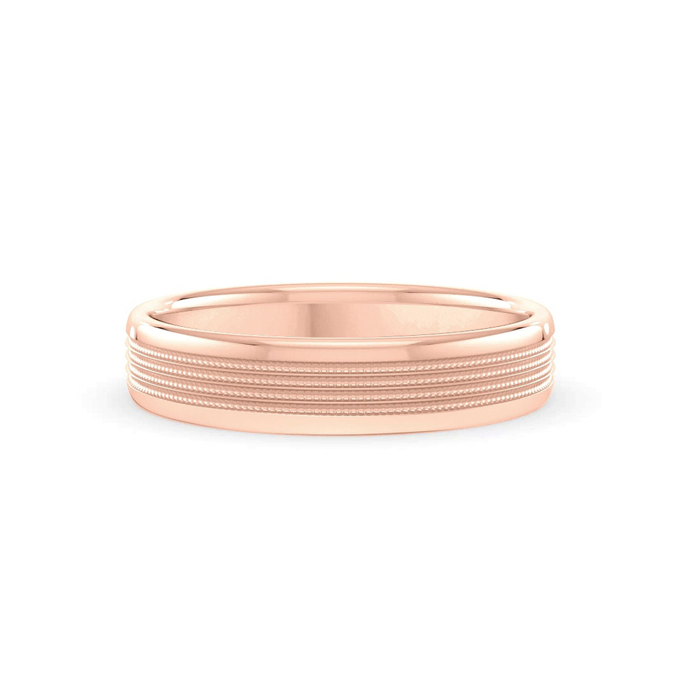 360 degree view of Quad Milgrain Band (6mm)