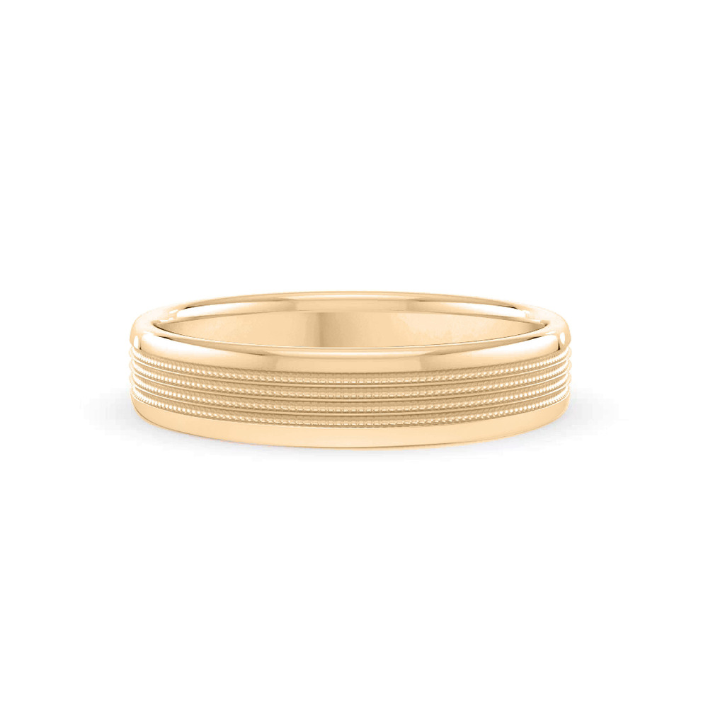 360 degree view of Quad Milgrain Band (6mm)