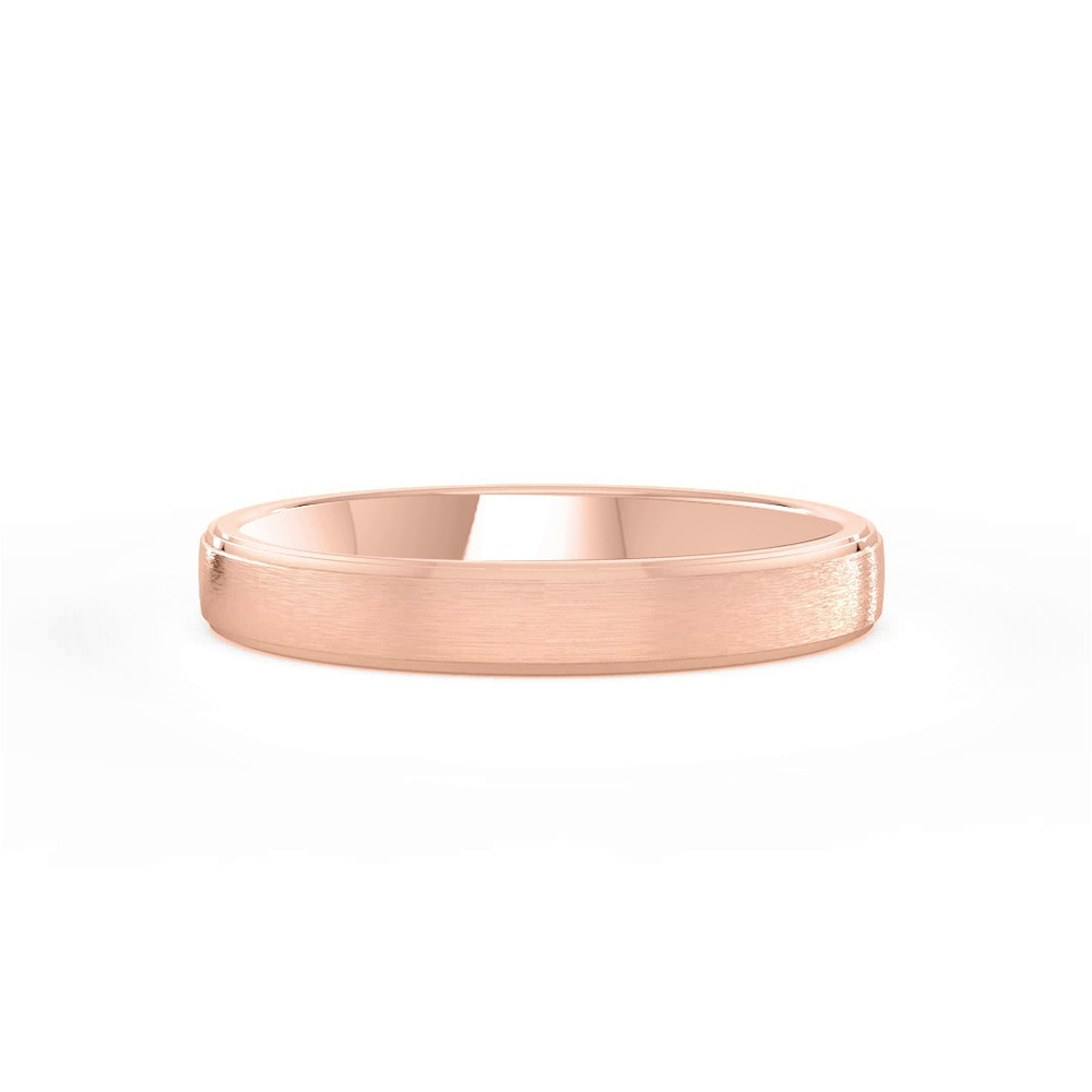 360 degree view of Matte Double Step Edge Comfort Fit Band (3mm)