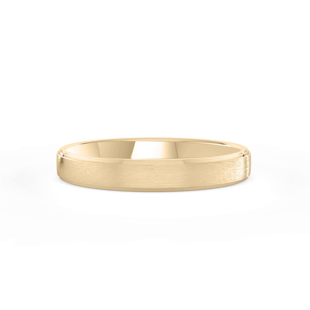 360 degree view of Matte Double Step Edge Comfort Fit Band (3mm)