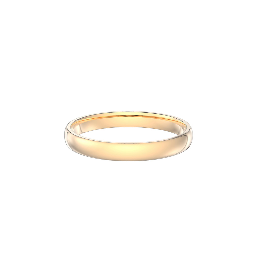 360 degree view of Classic Lightweight Wedding Band (3mm)