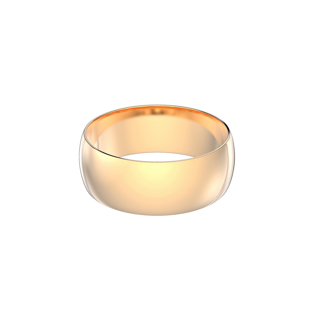 360 degree view of Classic Lightweight Wedding Band (8mm)