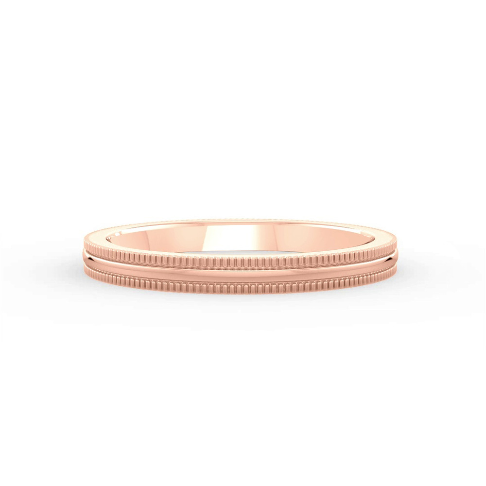 360 degree view of High Dome Coin Edge Band (2mm)