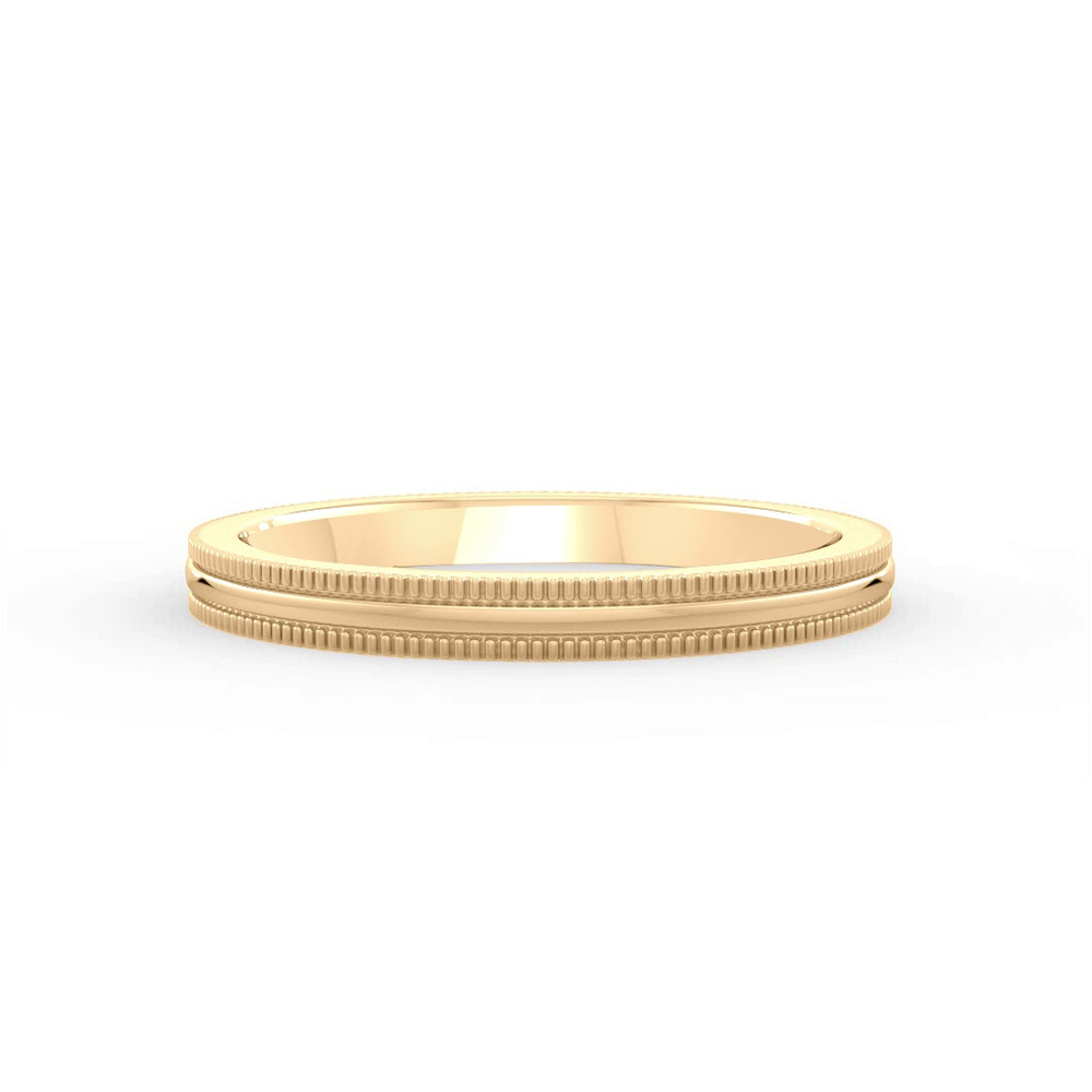360 degree view of High Dome Coin Edge Band (2mm)