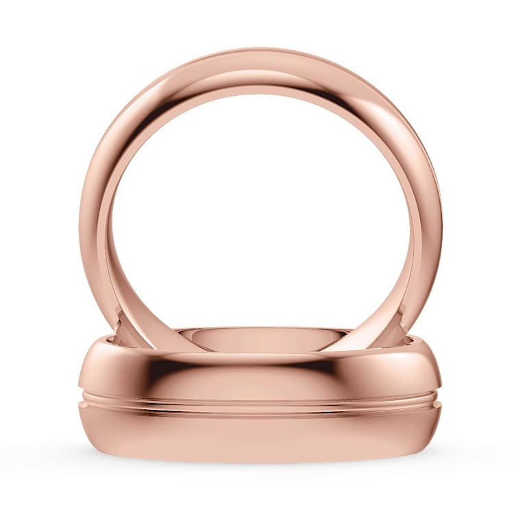 360 degree view of Grus Men's Wedding Band