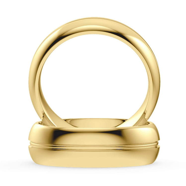 360 degree view of Grus Men's Wedding Band
