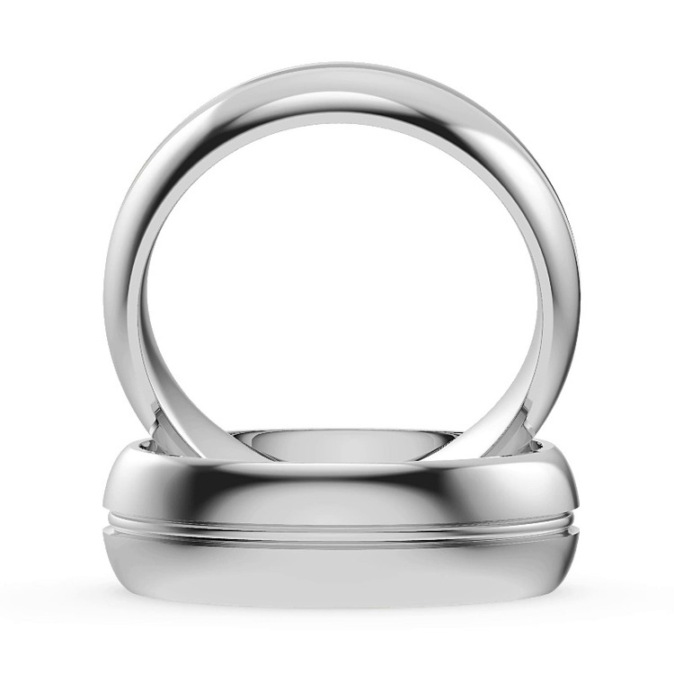 360 degree view of Grus Men's Wedding Band