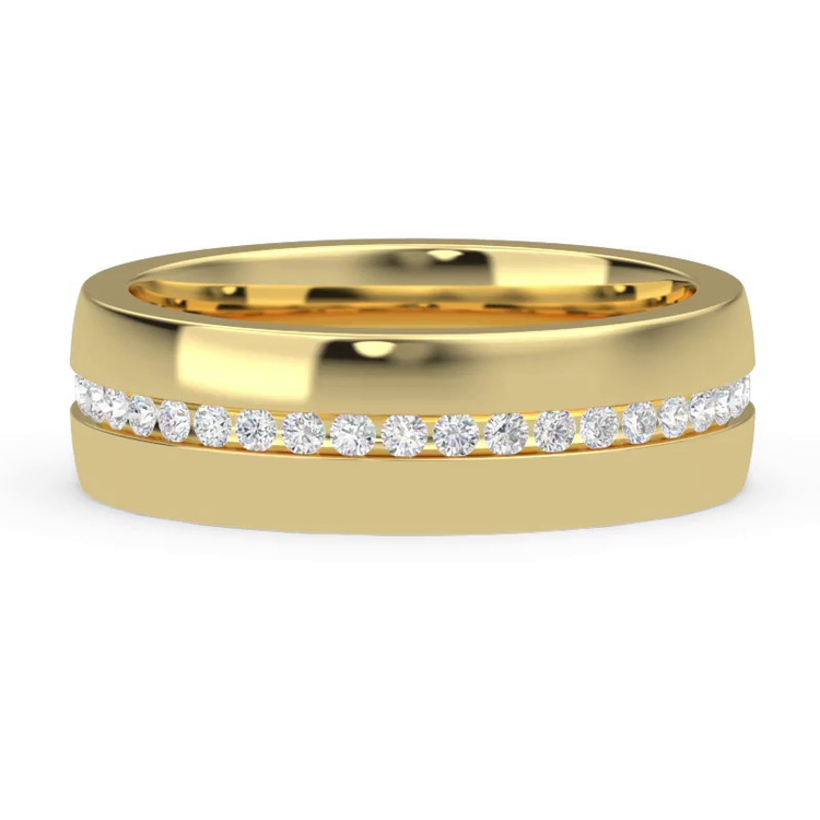 360 degree view of Ara Men's Lab Eternity Wedding Band