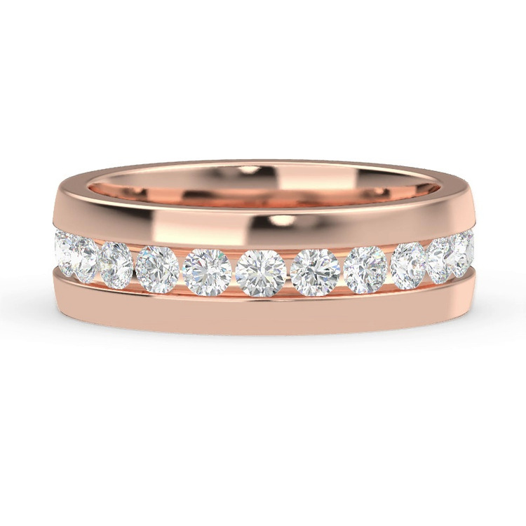 360 degree view of Ara Grande Men's Eternity Wedding Band