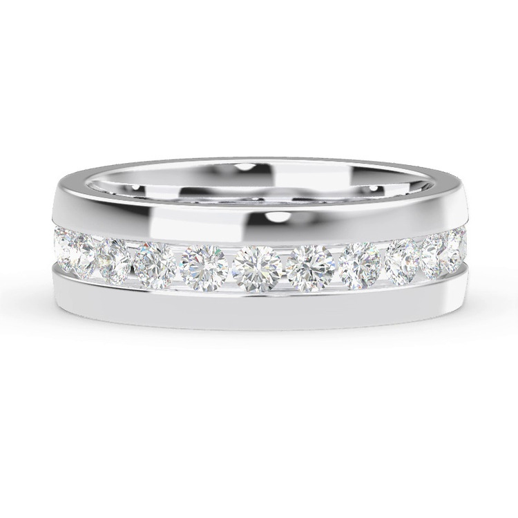 360 degree view of Ara Grande Men's Eternity Wedding Band