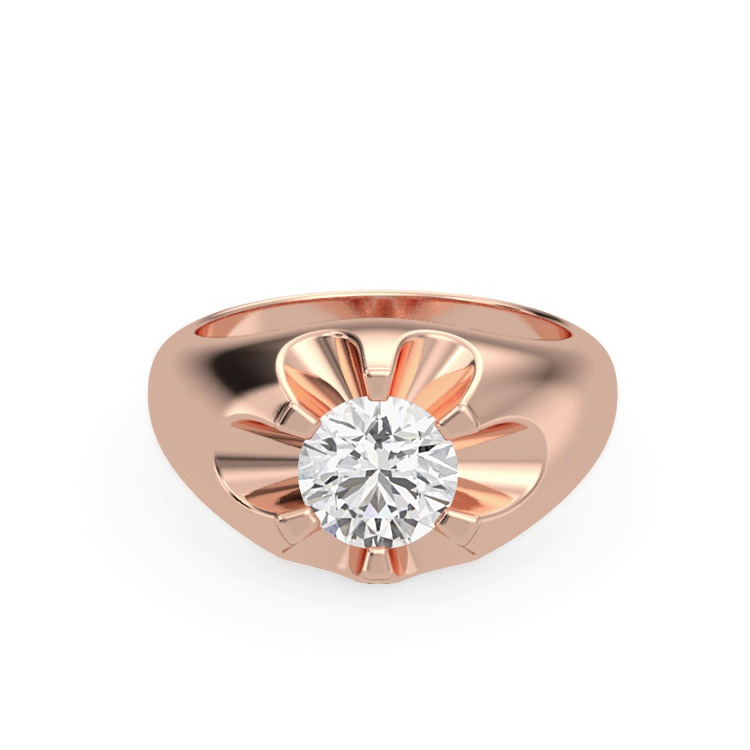 360 degree view of Sculpted Diamond Engagement Ring