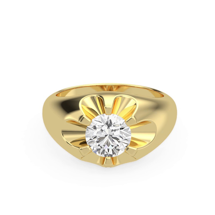 360 degree view of Sculpted Diamond Engagement Ring