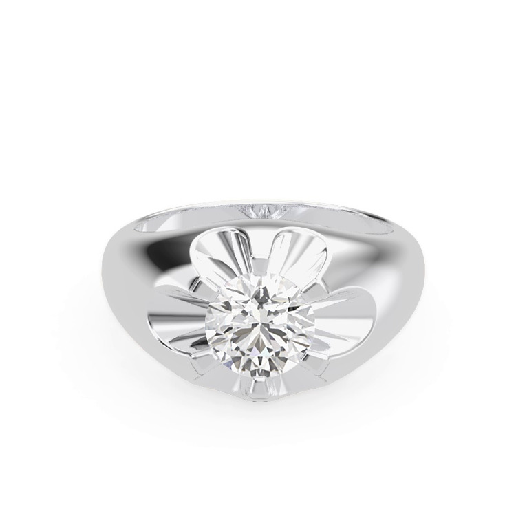 360 degree view of Sculpted Diamond Engagement Ring