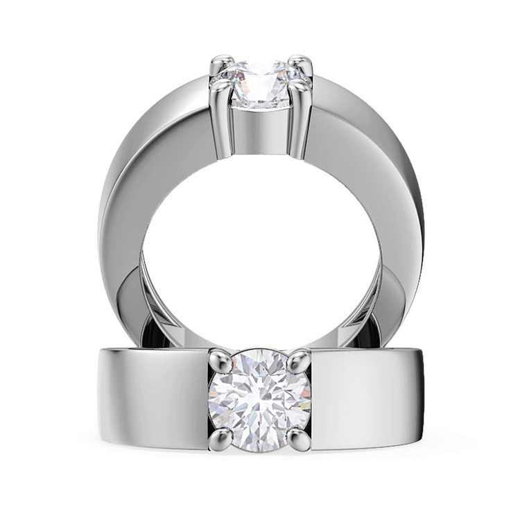 360 degree view of Berg Solitaire Engagement Ring