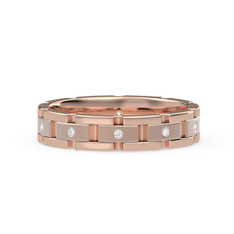 360 degree view of Crater Eternity Wedding Band