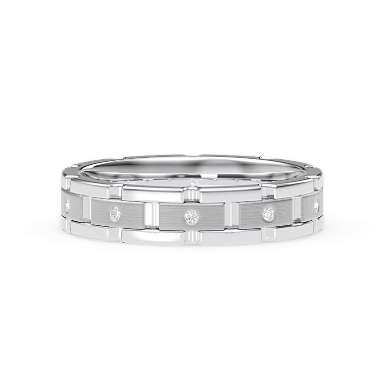 360 degree view of Crater Eternity Wedding Band