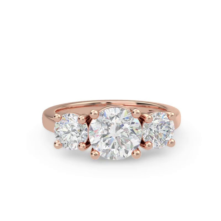 360 degree view of Tre Three-Stone Lab Engagement Ring (1.00ct. tw.)