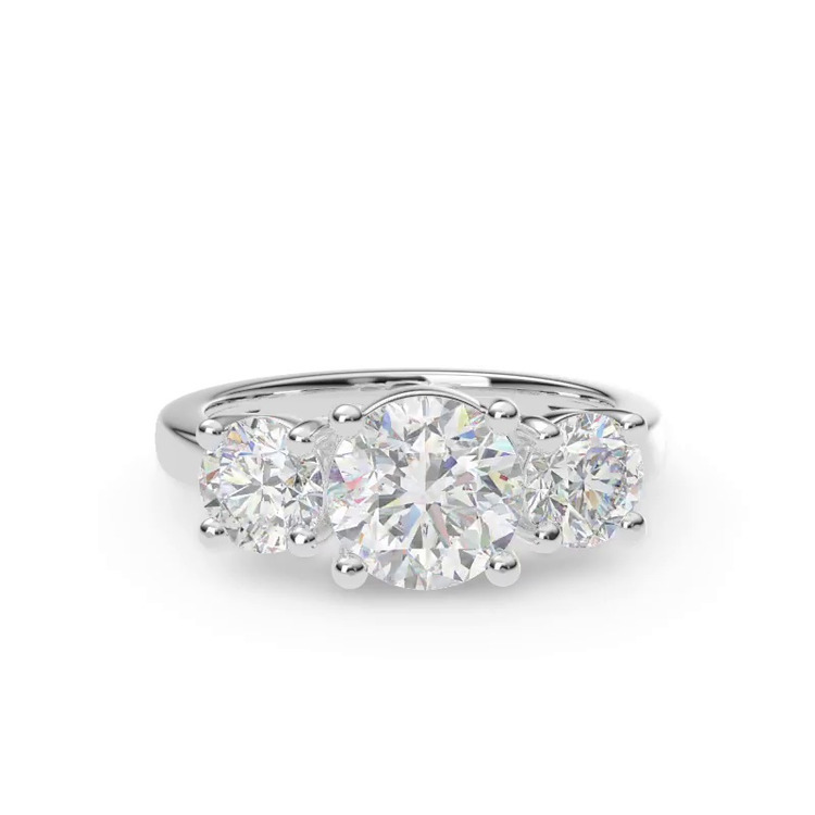360 degree view of Tre Three-Stone Lab Engagement Ring (1.00ct. tw.)