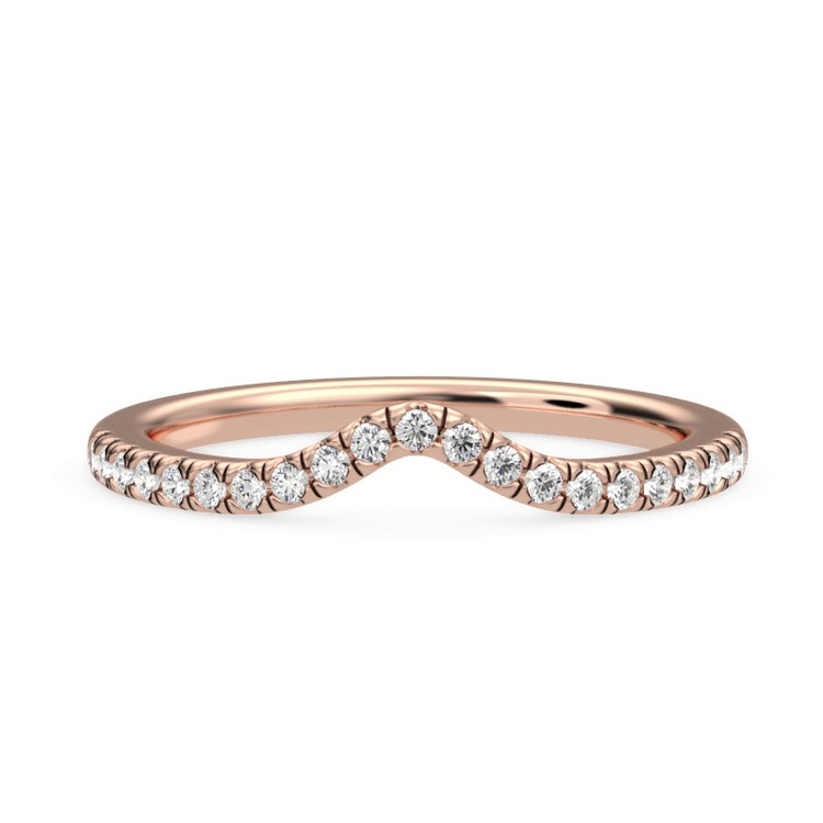 360 degree view of Maplewood Curved Pavé Band