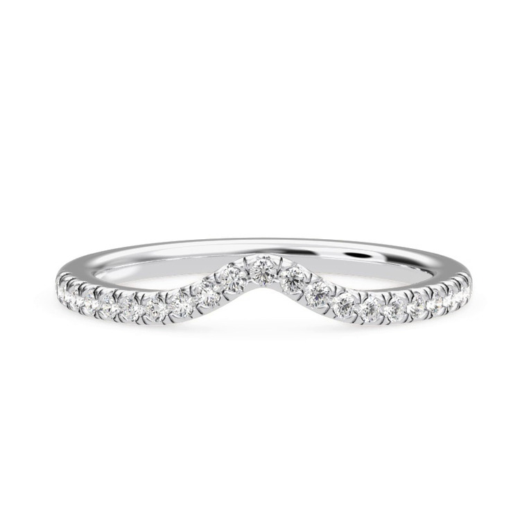 360 degree view of Maplewood Curved Pavé Band