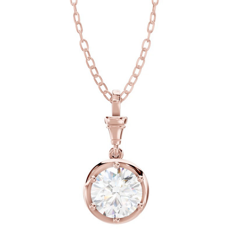 360 degree view of Finial Solitaire Pendant