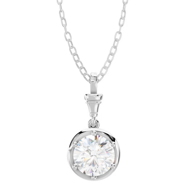 360 degree view of Finial Solitaire Pendant