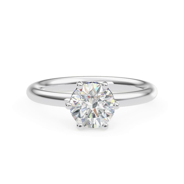 360 degree view of Colore Sapphire Hidden Halo Engagement Ring