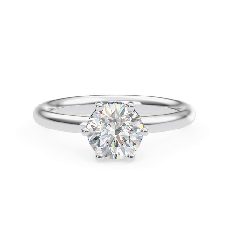 360 degree view of Colore Sapphire Hidden Halo Engagement Ring