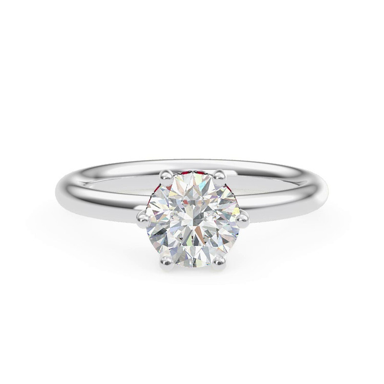 360 degree view of Colore Ruby Hidden Halo Engagement Ring