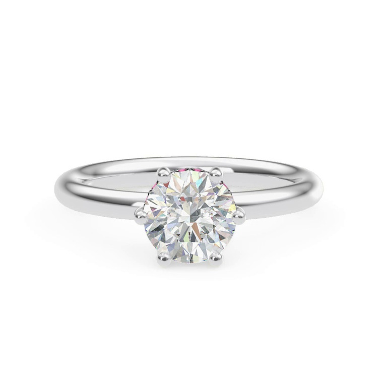 360 degree view of Colore Pink Sapphire Hidden Halo Engagement Ring