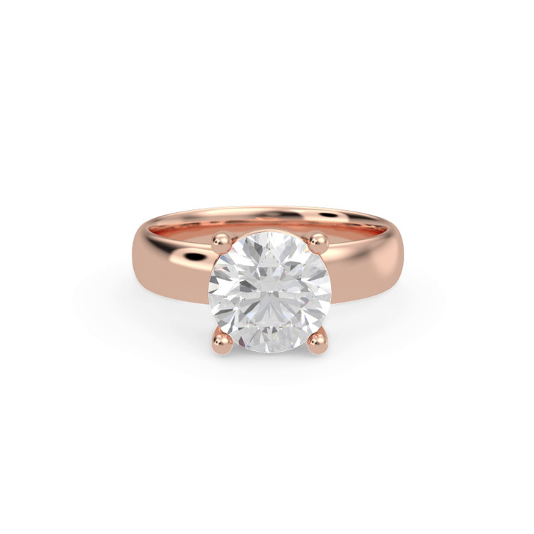 360 degree view of Monaco Wide Solitaire (4MM)