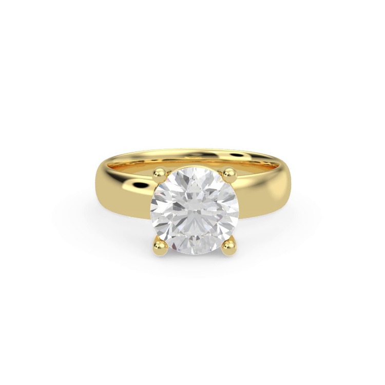 360 degree view of Monaco Wide Solitaire (4MM)