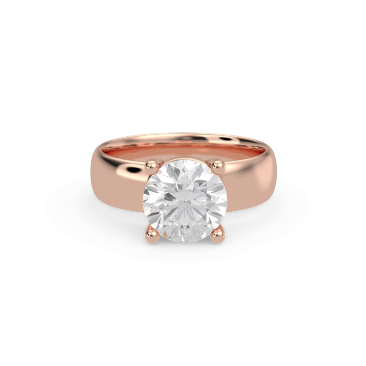 360 degree view of Monaco Wide Solitaire (5MM)