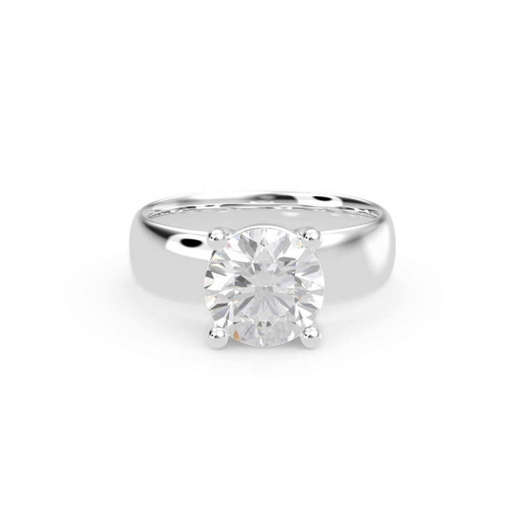 360 degree view of Monaco Wide Solitaire (5MM)