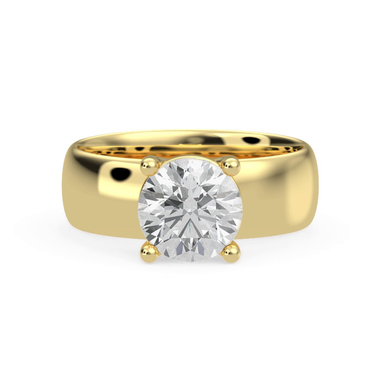 360 degree view of Monaco Wide Solitaire (6MM)