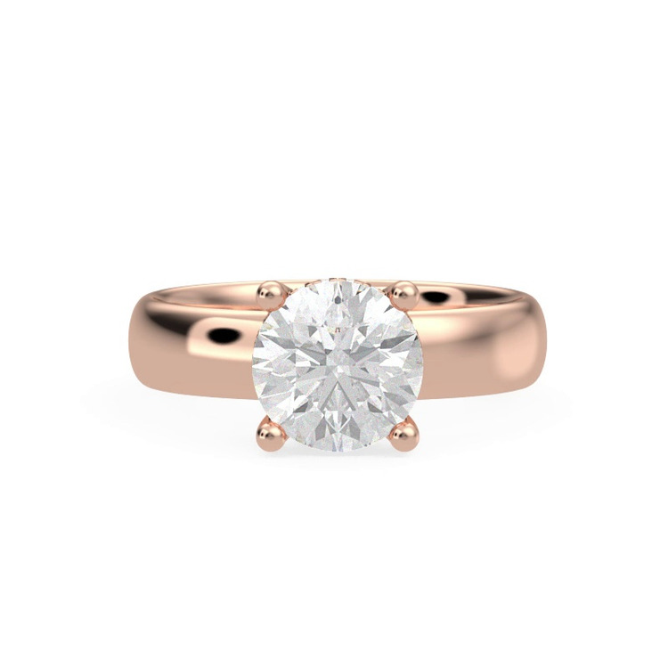 360 degree view of Monaco Wide Hidden Halo Solitaire (4MM)