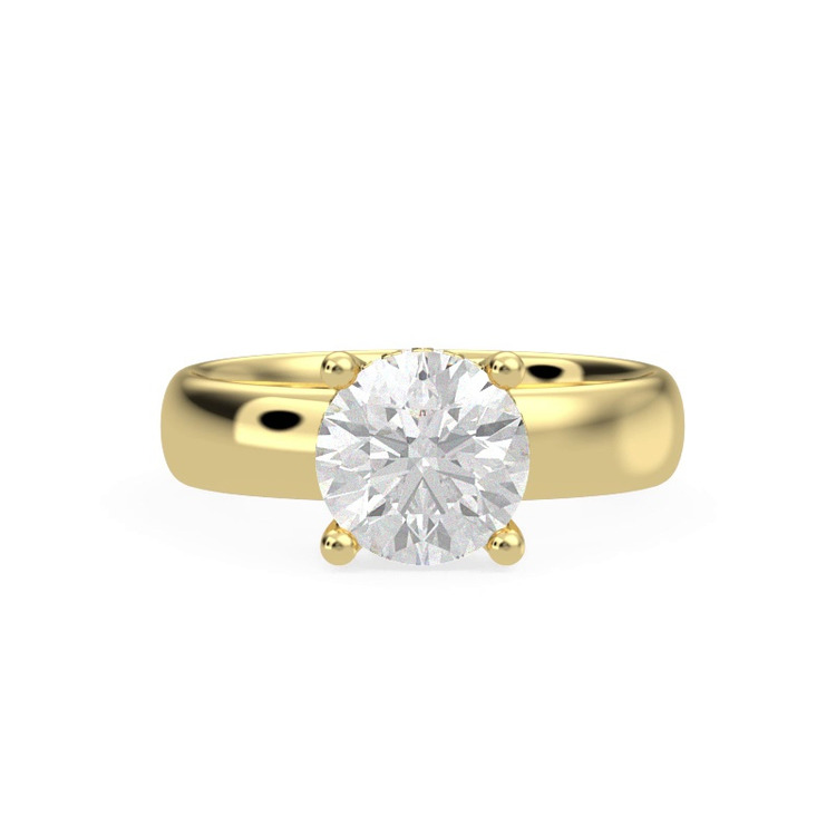 360 degree view of Monaco Wide Hidden Halo Solitaire (4MM)