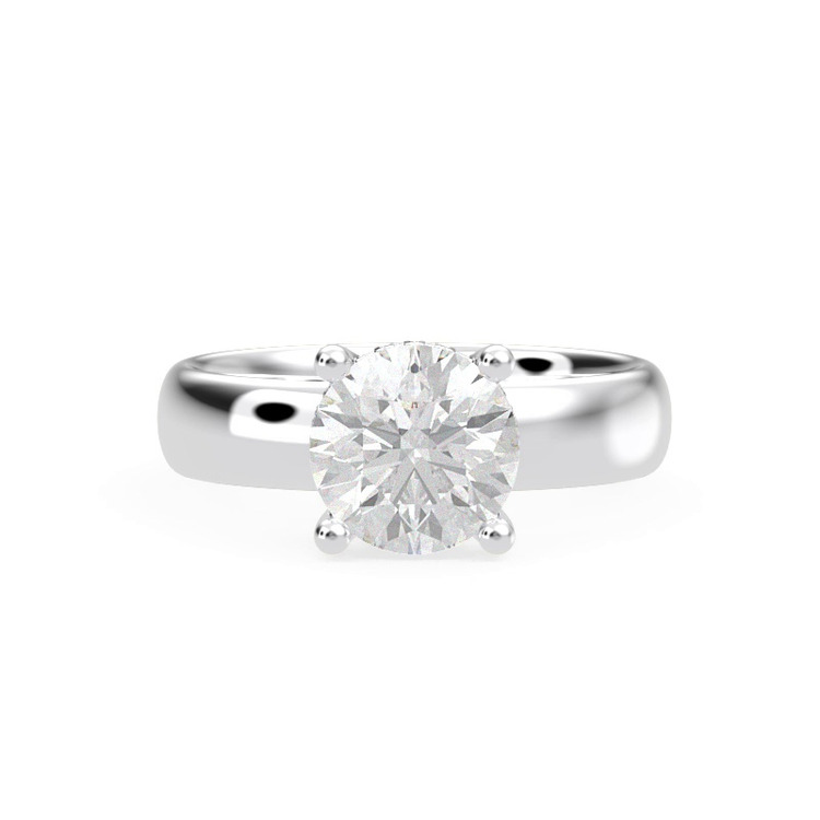 360 degree view of Monaco Wide Hidden Halo Solitaire (4MM)