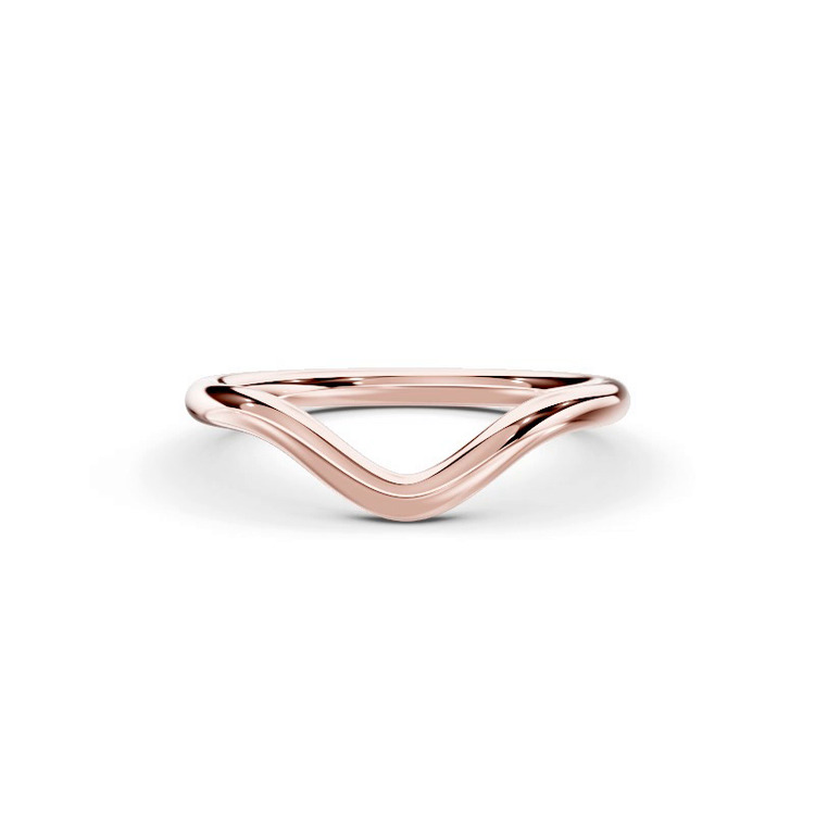 360 degree view of Marni Contour Wedding Band