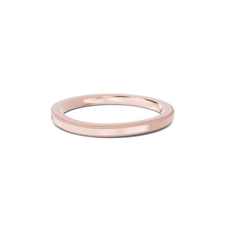 360 degree view of Milgrain Curved Band (1.5mm)