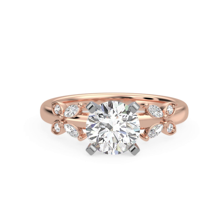 360 degree view of Butterfly Engagement Ring