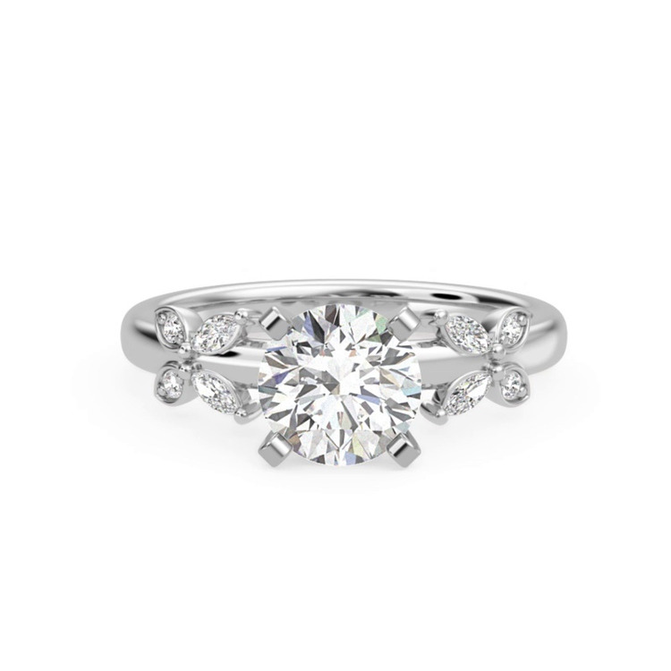 360 degree view of Butterfly Engagement Ring