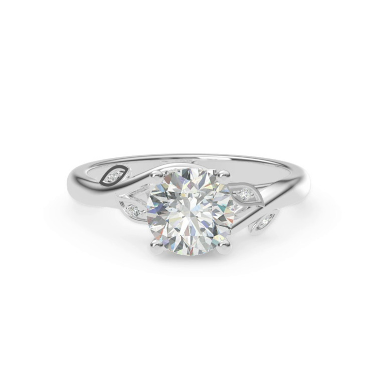 360 degree view of Mona Pavé Vine Engagement Ring