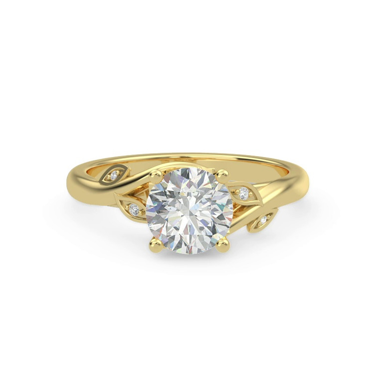 360 degree view of Mona Pavé Vine Engagement Ring