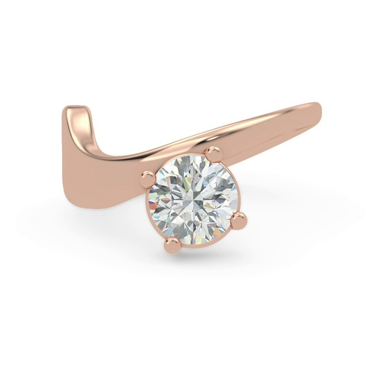 360 degree view of Yin Modern Solitaire Engagement Ring
