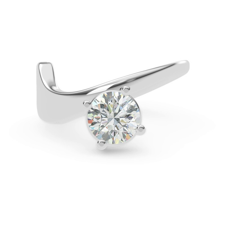 360 degree view of Yin Modern Solitaire Engagement Ring
