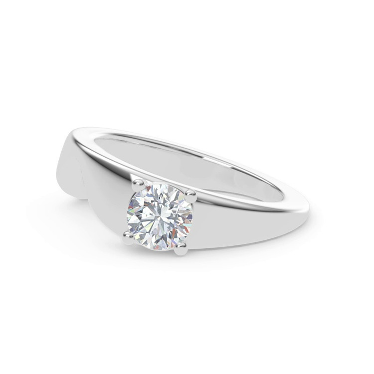 360 degree view of Yang Modern Solitaire Engagement Ring